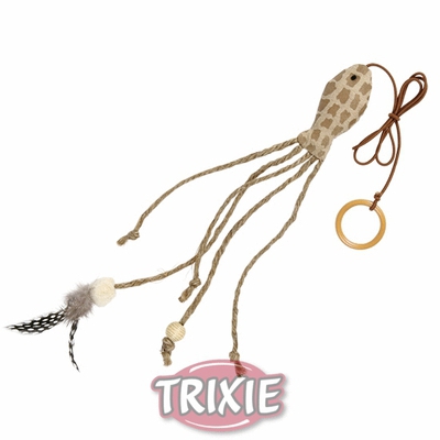 Trixie Игрушка для кошек рыбка на резинке