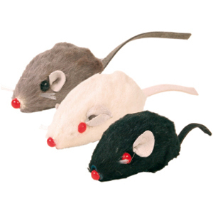 Trixie Игрушка для кошки Мышь белая с оттопыренными ушами 5см