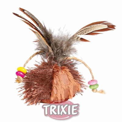 Trixie Игрушка для кошки Мяч с перьями