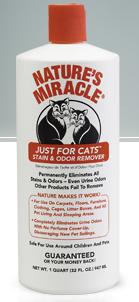 8 in 1 Nature`s Miracle Just for Cats Stain &amp; Odor Remover
