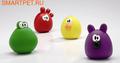 I.P.T.S. Игрушка для собак Мяч "Ассорти-Зверюшки" разноцветный, резина